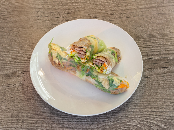 Runder salade loempia(4stuk)